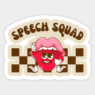 Speech Squad, Speech Therapy Pathologist, SLP Sticker